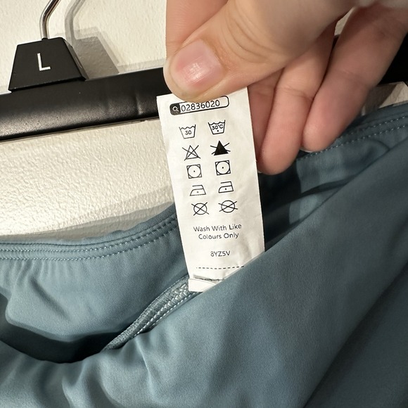 Halara Breezeful High Waisted High Low Ruffled 2-in-1 Midi Skirt As 3XL  Blue - Picture 12 of 16